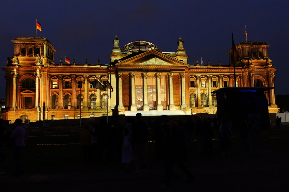 GERMANY-BERLIN-REICHSTAG-ILLUMINATION ART