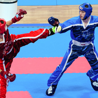 (SP)CHINA-CHENGDU-THE WORLD GAMES 2025-KICKBOXING-MEN'S POINT FIGHTING -84KG-SEMIFINALS (CN)
