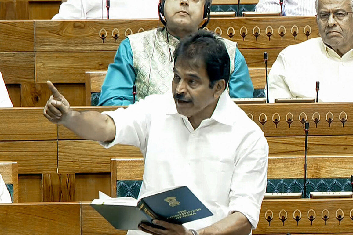 "Should be revoked immediately": Venugopal on suspension of eight opposition MPs