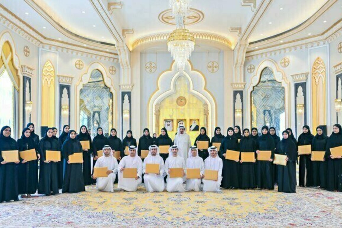 Ajman Ruler, Crown Prince receive top high school graduates