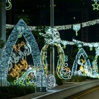 Abu Dhabi City Municipality lights up streets to celebrate Eid Al Fitr
