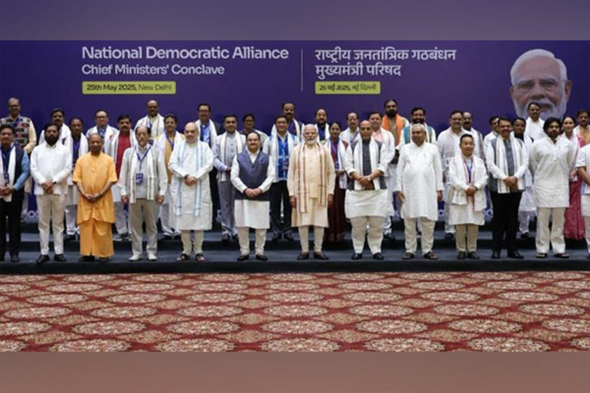 "Deliberated on various issues, states showcased best practices in diverse areas": PM Modi on NDA CMs Conclave