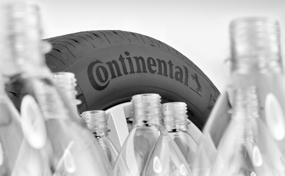Firm uses 40 recycled plastic bottles to make a set of the car tyres | Credit: Continental