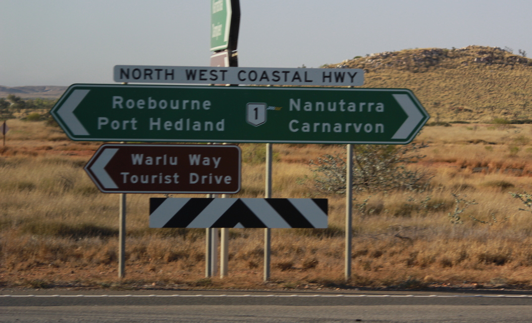 The road to Port Hedland.