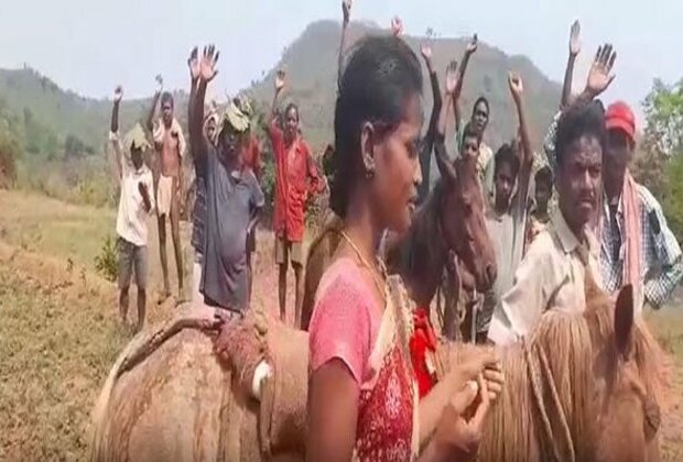 First roads, then votes: Tribals in Visakhapatnam protest by travelling on horses