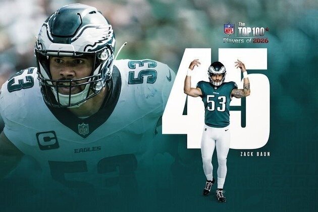 Zack Baun ranked No. 45 in NFL's Top 100 Players of 2026