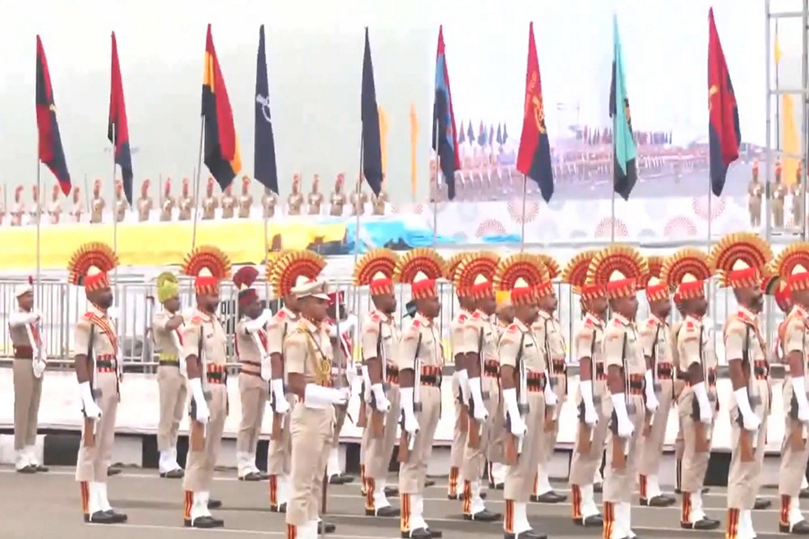BSF, CRPF, CISF and other forces perform full dress rehearsals in Kevadia ahead of Rashtriya Ekta Diwas
