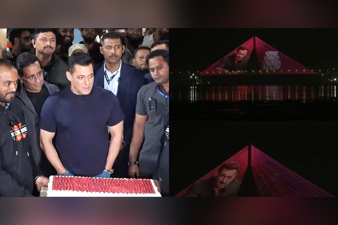 Bandra-Worli Sea Link illuminated on Salman Khan's 60th birthday