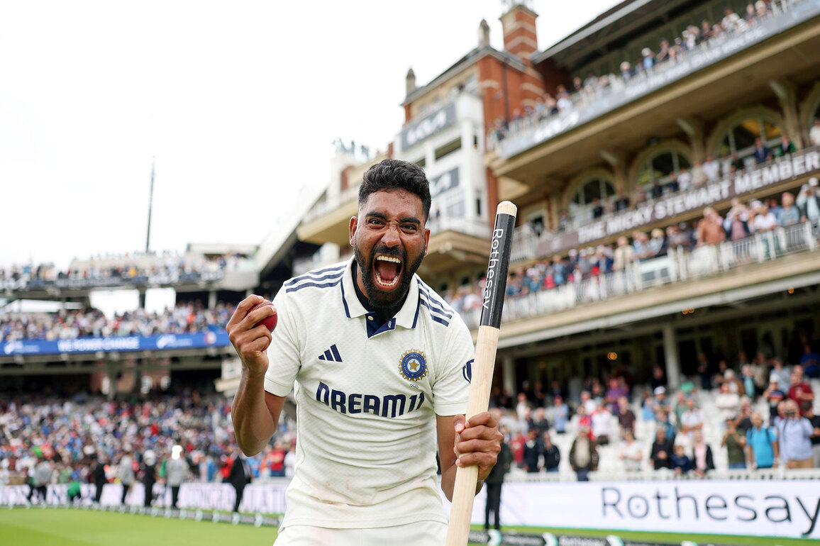 Mohammed Siraj declared as ICC Men's Player of the Month for August 2025