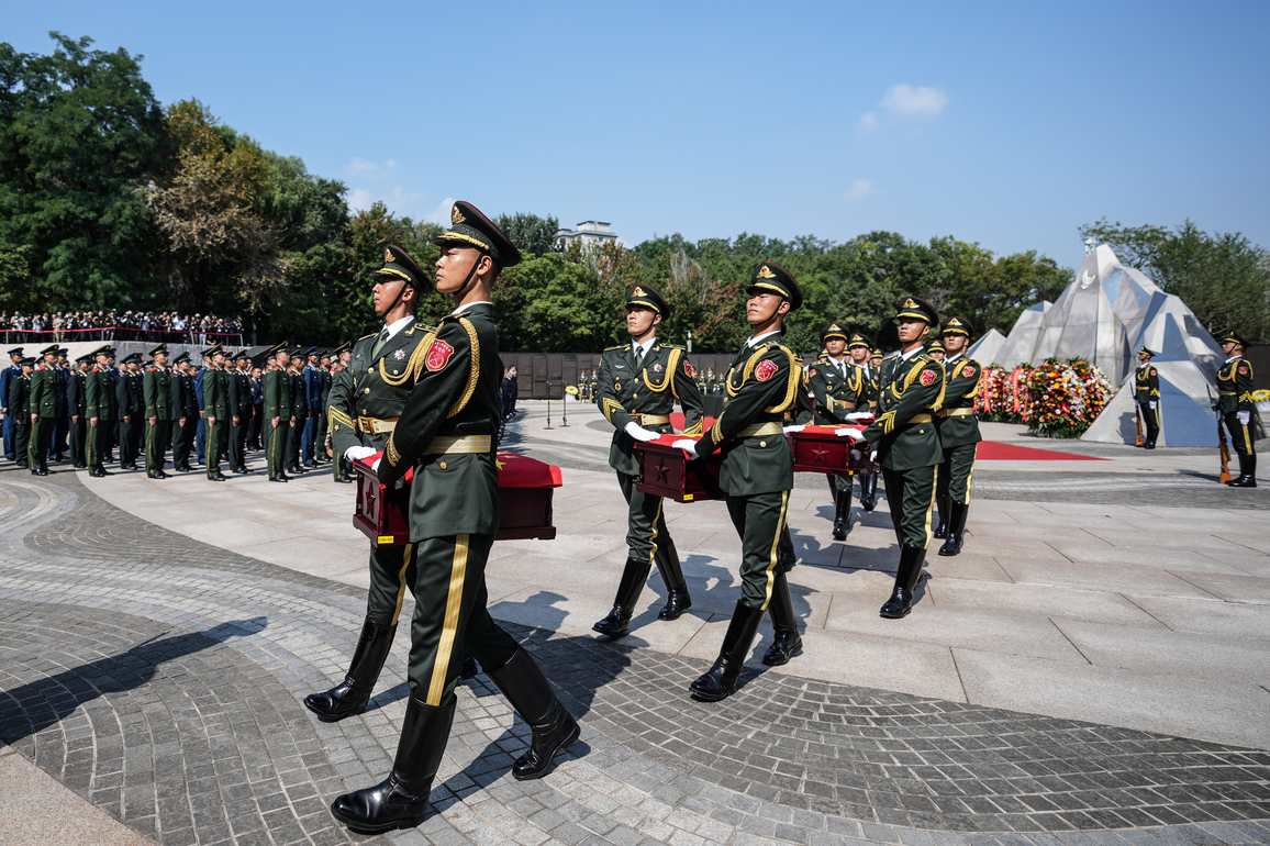 FOCUS | Remains of 30 Chinese martyrs from Korean War buried in homeland