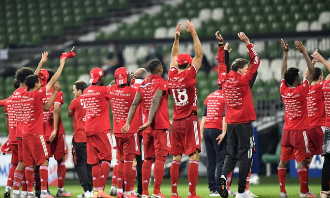 Bayern win eighth straight Bundesliga title Bayern win eighth straight Bundesliga title