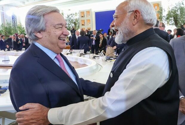 "Pleased...": PM Modi after meeting UN chief Guterres on sidelines of G7 Summit