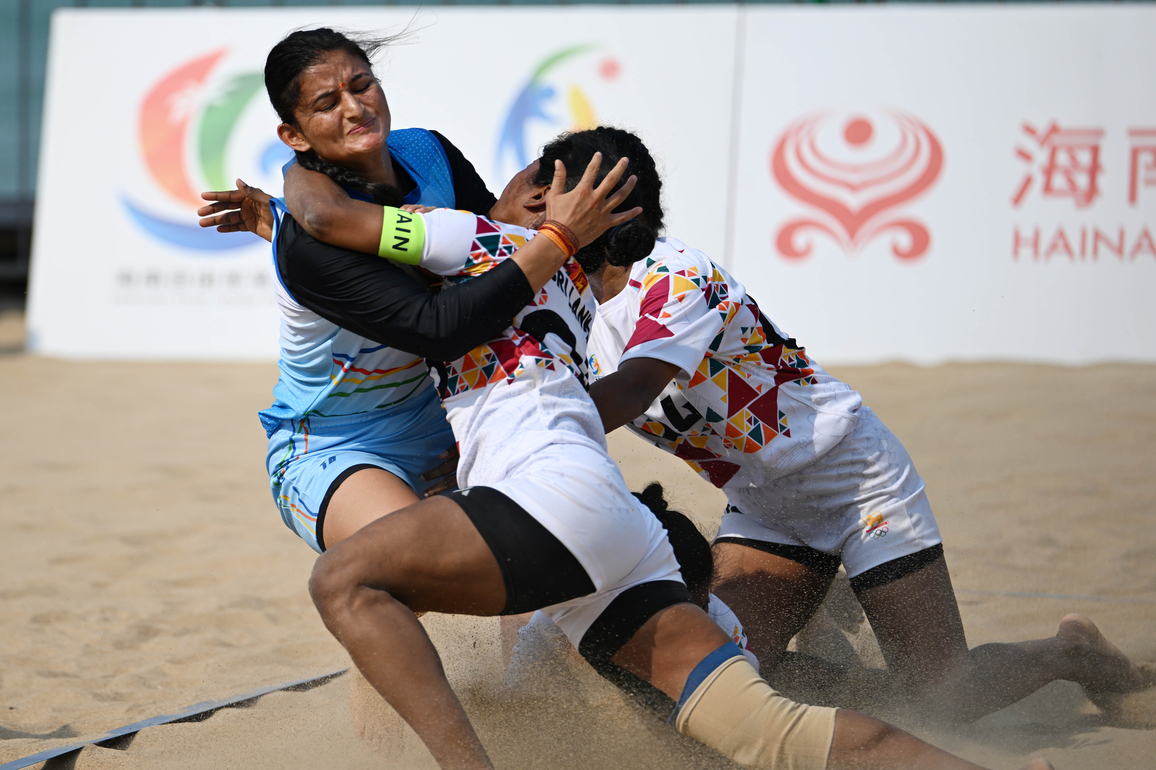 (SP)CHINA-HAINAN-SANYA-ASIAN BEACH GAMES-BEACH KABADDI (CN)