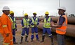 Workers at the Mozambique LNG project 