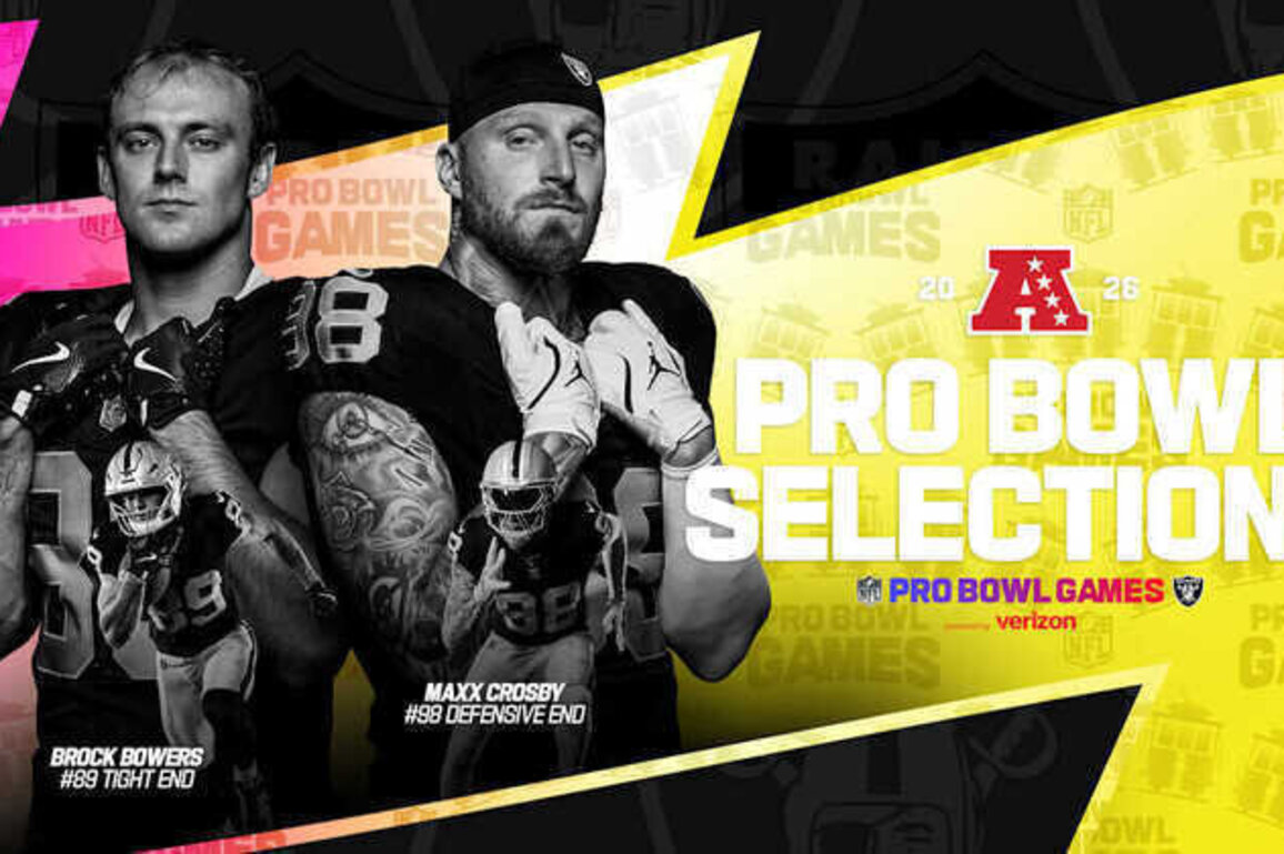 Maxx Crosby, Brock Bowers named 2026 Pro Bowlers