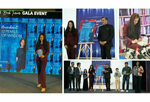 Dr. Anisha Patel's Book 'BranDent - 32 Pearls of Wisdom' Launched by Chetan Bhagat at the Book Turner Gala