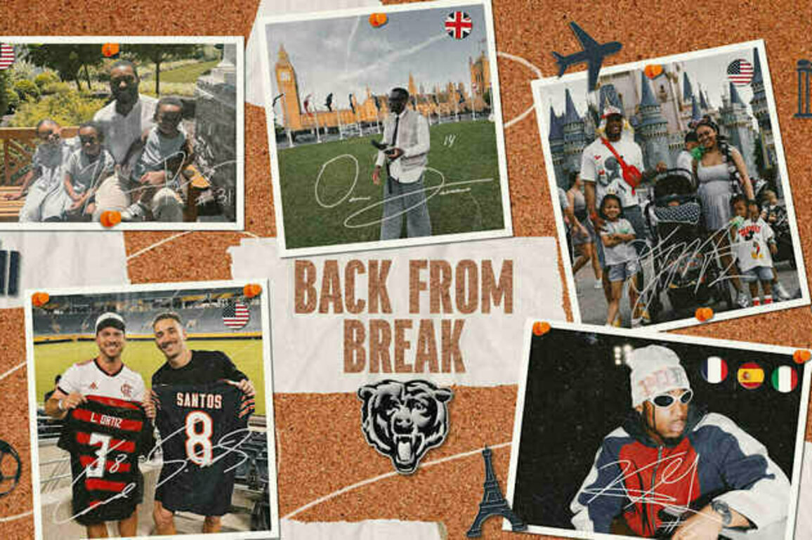 Back from Break: Bears players on how they spent summer vacation