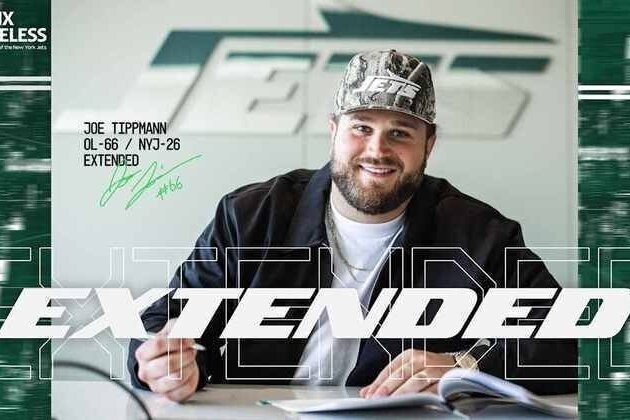 Fourth-Year OL Joe Tippmann Signs Contract Extension with the Jets