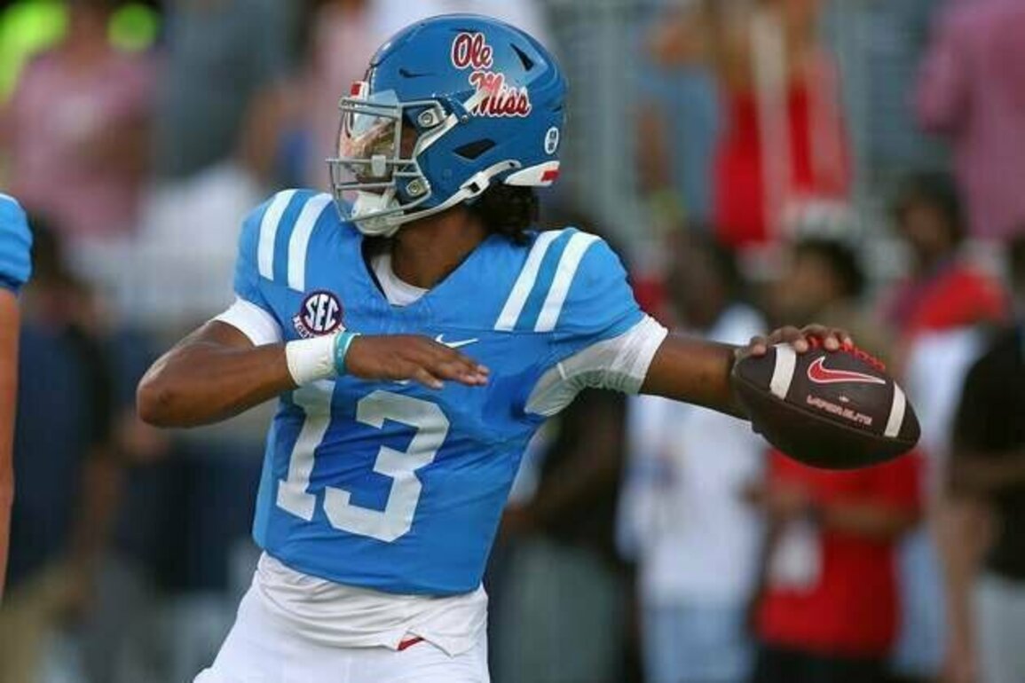 Report: No. 13 Ole Miss QB Austin Simmons doubtful vs. Tulane