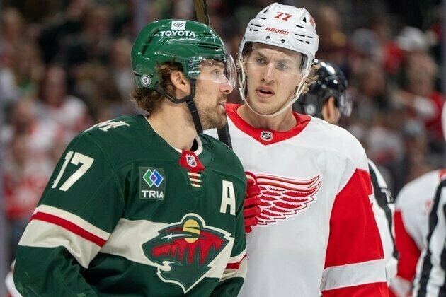 Simon Edvinsson's two goals push Red Wings past Wild