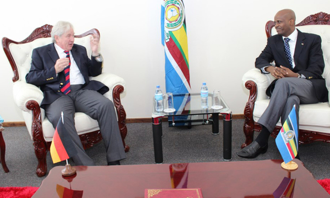 German envoy holds talks with EAC Secretary General German envoy holds talks with EAC Secretary General
