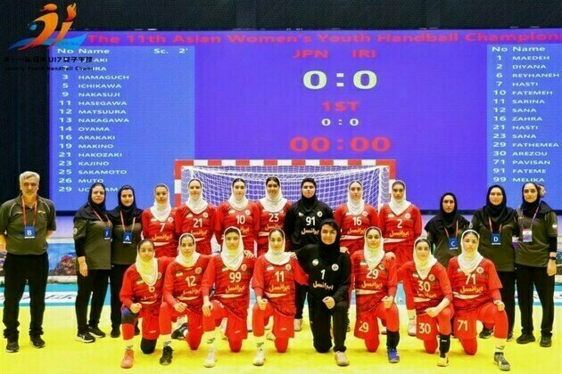 Iran Comes 5th in 2025 Asian Women's Youth Handball Championship