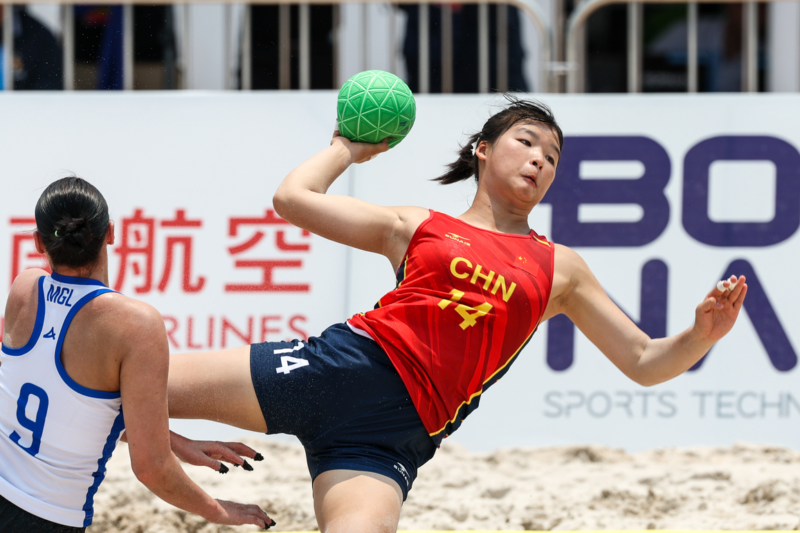 (SP)CHINA-HAINAN-SANYA-ASIAN BEACH GAMES-BEACH HANDBALL-WOMEN'S PRELIMINARY ROUND-GROUP B (CN)
