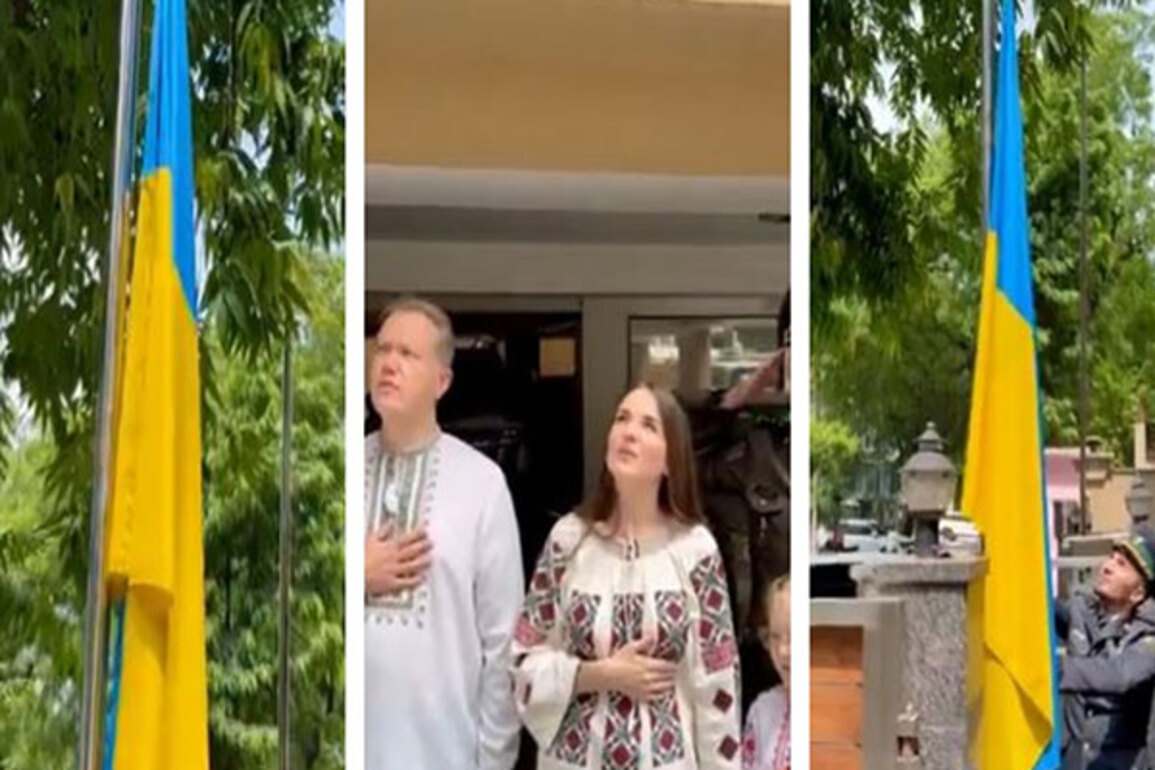 Ukrainian Embassy in Delhi marks National Flag Day with celebration