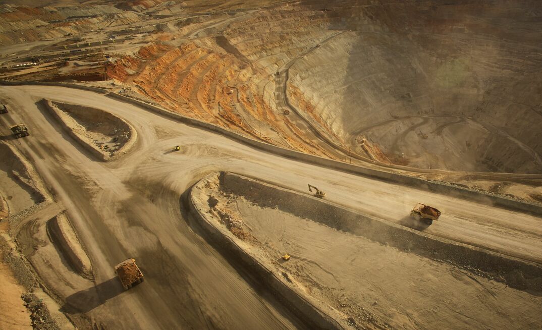 The Antapaccay copper mine in Peru