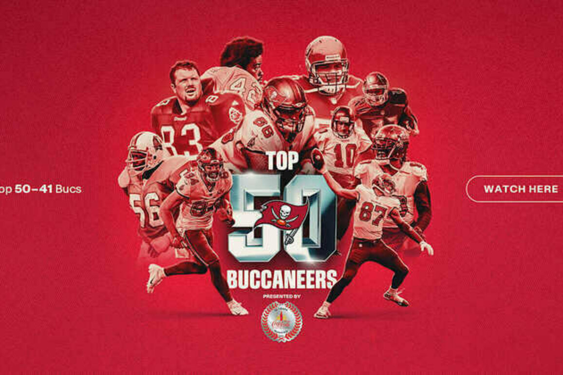 50 Seasons, Top 50 Buccaneers Revealed: 50-41