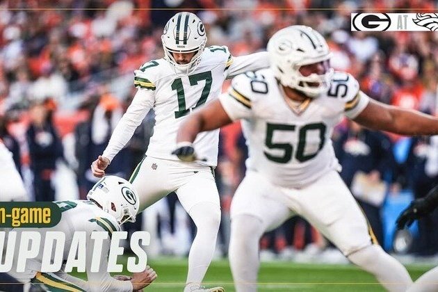 Packers lead Broncos 16-14 at halftime