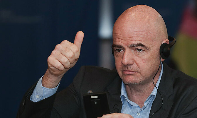 FIFA president Infantino jets in today FIFA president Infantino jets in today