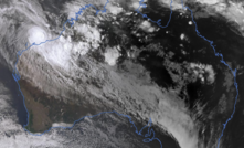 Tropical cyclone Zelia looms over the Pilbara coast, February 13 2025