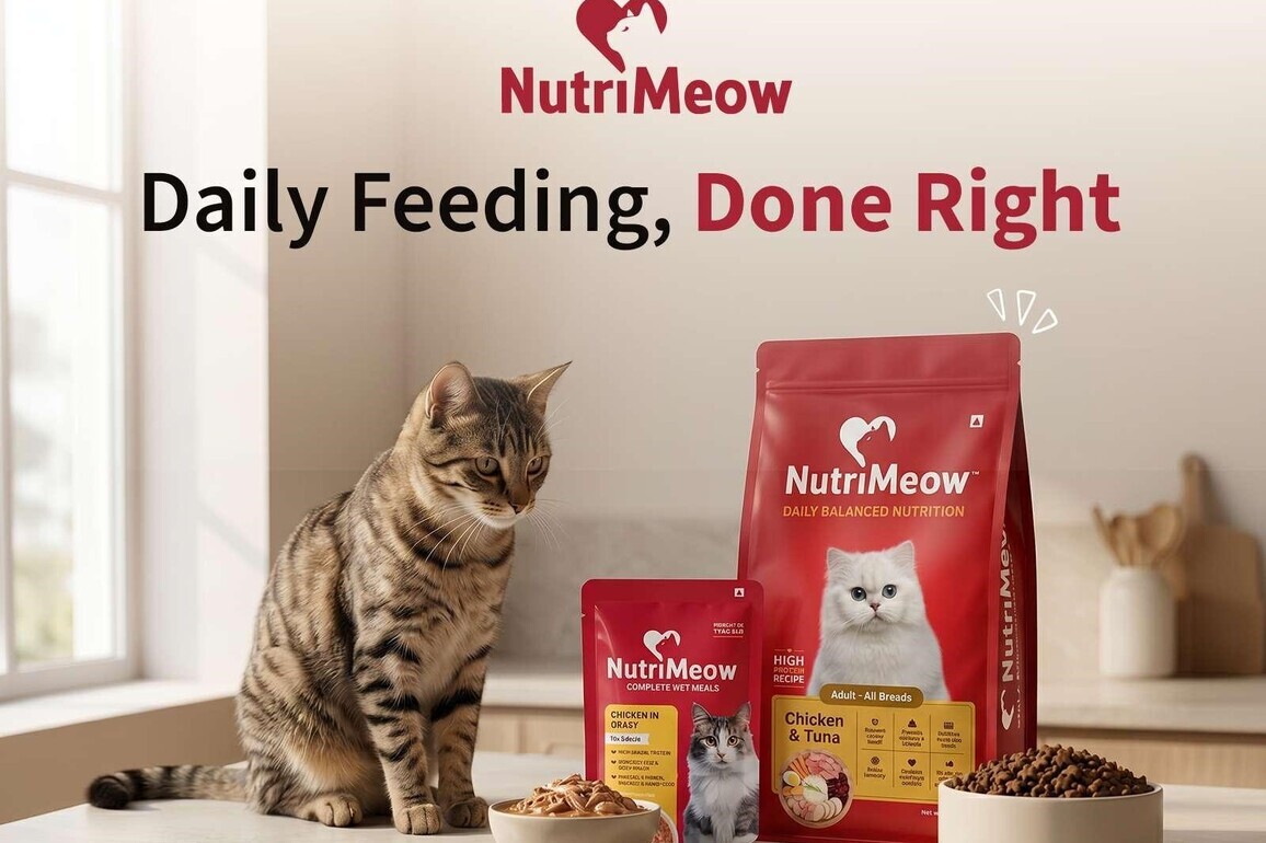 NutriMeow Enters the Indian Cat Food Market to Challenge the Gap Between Quality and Affordable Nutrition