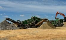 Photo of the McCoskey R230 reclaimer mobile screening plant at Mt Boppy. Photos courtesy Manuka Resources