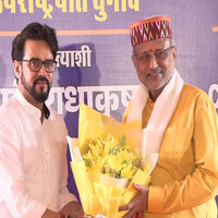 NDA VP nominee CP Radhakrishnan felicitated during meeting at Union Minister Pralhad Joshi's residence