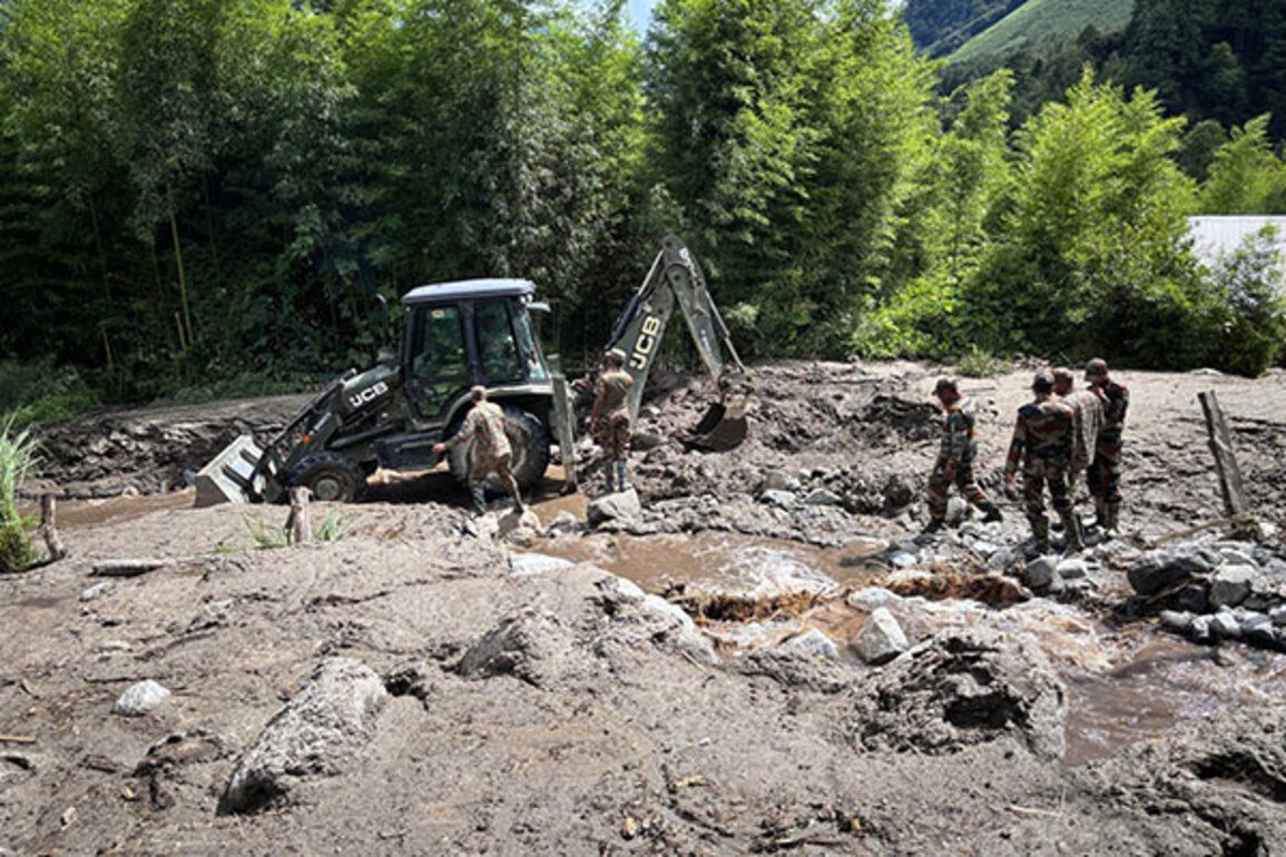 Indian Army, Civil Administration launch rescue, relief operations after landslide in Angrim Valley