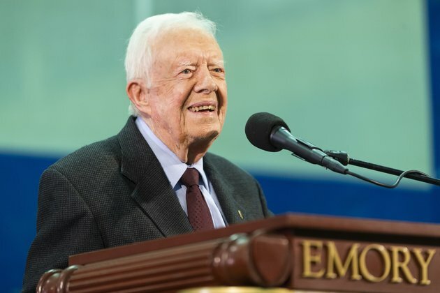 Former US President Carter Falls, Requires Stitches
