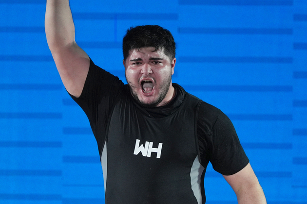 (SP)CHINA-JIANGSHAN-WEIGHTLIFTING-ASIAN CHAMPIONSHIPS-MEN'S +109KG(CN)