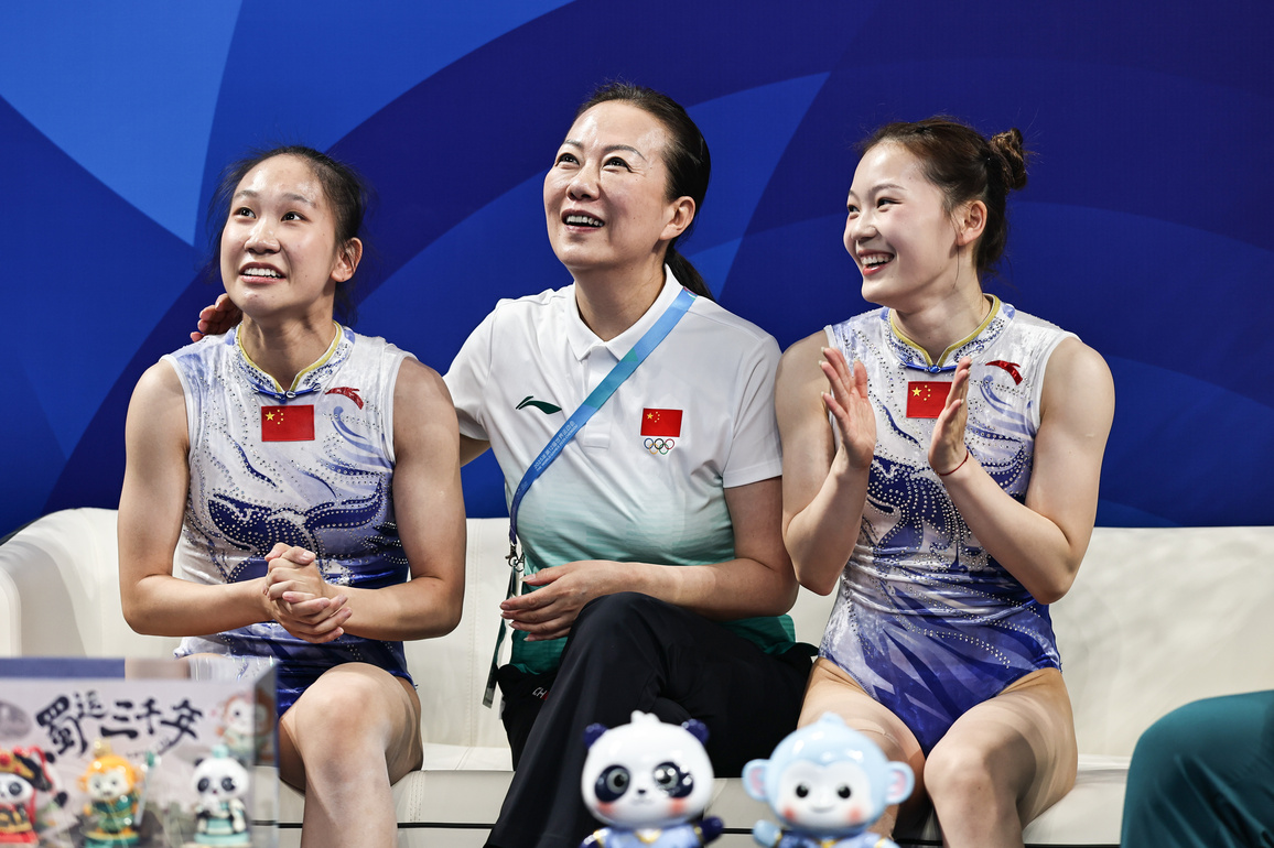 (SP)CHINA-CHENGDU-THE WORLD GAMES 2025-TRAMPOLINE GYMNASTICS-WOMEN'S SYNCHRONISED (CN)