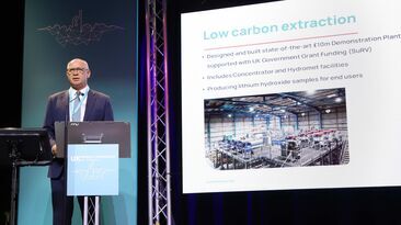 Cornish Lithium and UK Mining Conference Founder Jeremy Wrathall addresses delegates 