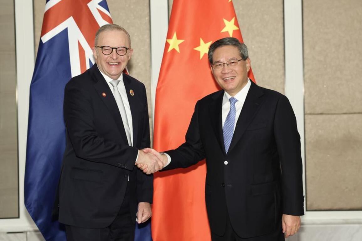 China ready to build more stable strategic partnership with Australia -- premier