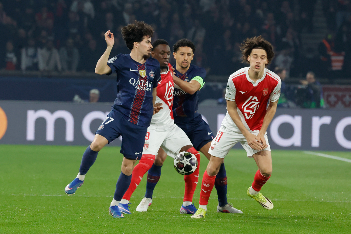 (SP)FRANCE-PARIS-FOOTBALL-UEFA CHAMPIONS LEAGUE-PLAY-OFFS-PSG VS MONACO
