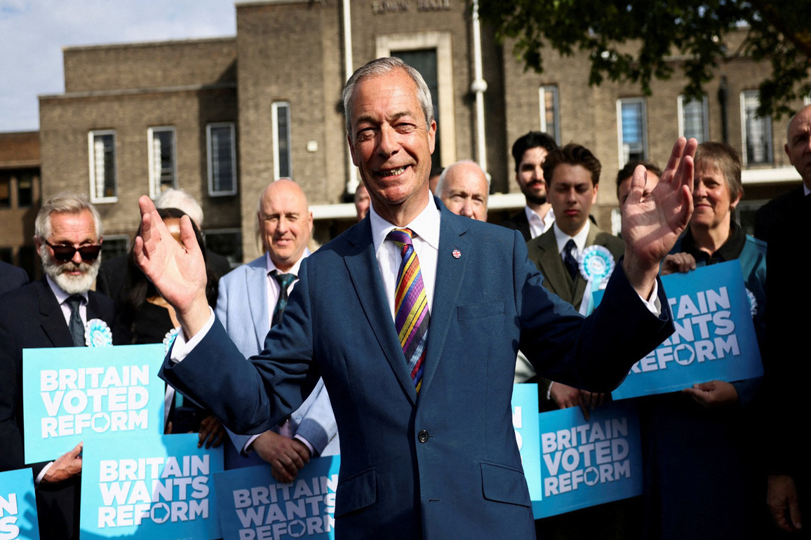 Reform UK makes major gains in England local polls, dealing blow to Labour, Conservatives