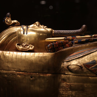 EGYPT-GIZA-GRAND EGYPTIAN MUSEUM-TUTANKHAMUN'S TREASURES