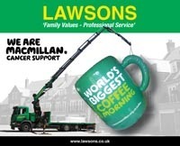 Lawsons makes time and a brew for Macmillan Cancer Support