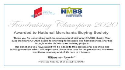 NMBS named a CRASH Fundraising Champion