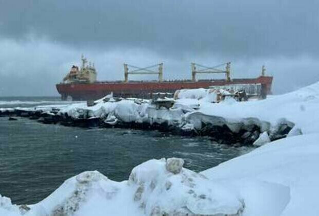 Cargo ship stranded off Russia's Sakhalin