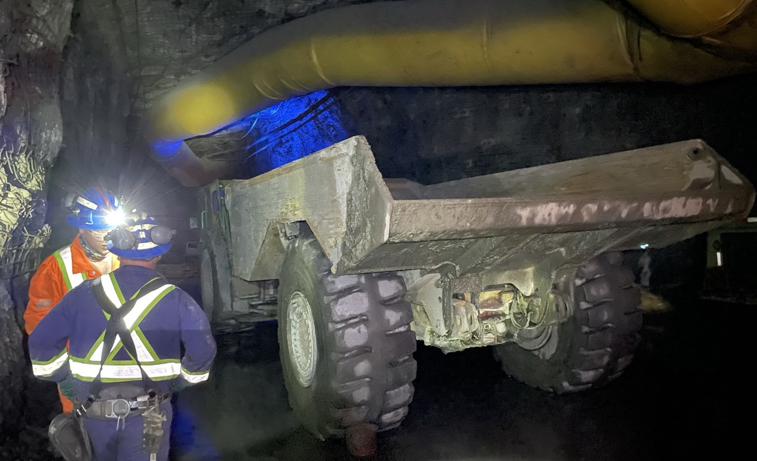 Material movement from ultra deep mines requires good communication within the mining team
