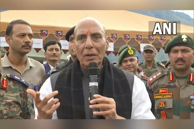 Soldiers are "real pride of India": Rajnath Singh after performing Shastra Puja in Auli
